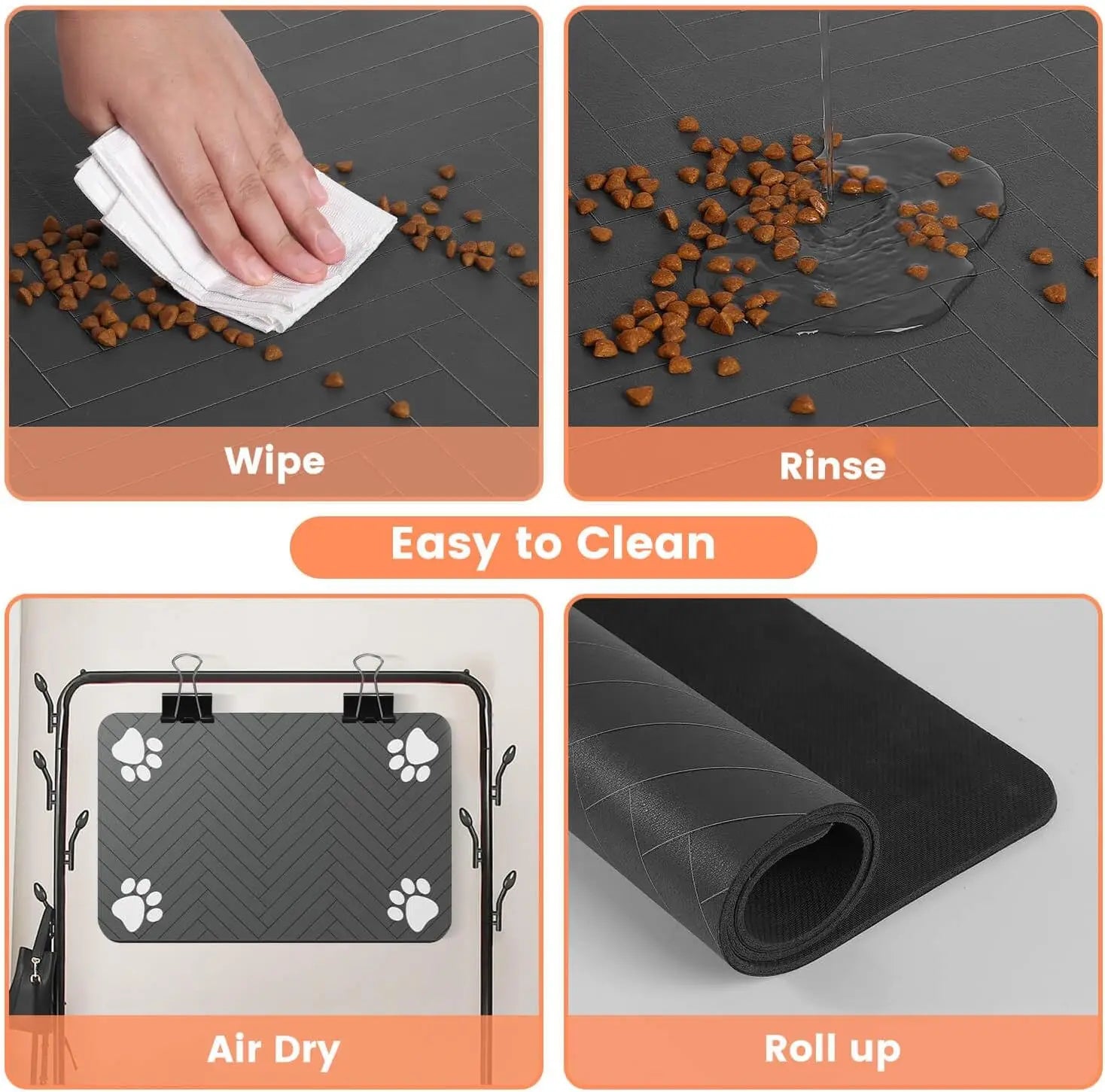 absorbent pet feeding mat-