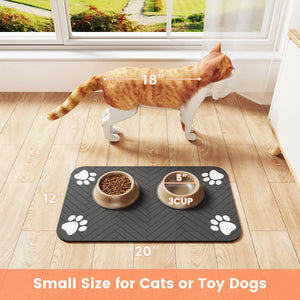 absorbent pet feeding mat-