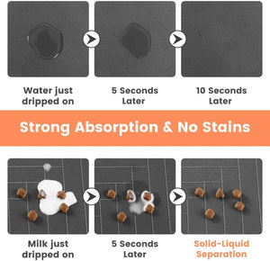 absorbent pet feeding mat- different variants