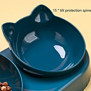 3-in-1 cat food and water bowl-
