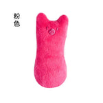 Interactive catnip cat toy pink chew and bite toy designed for playful cats.