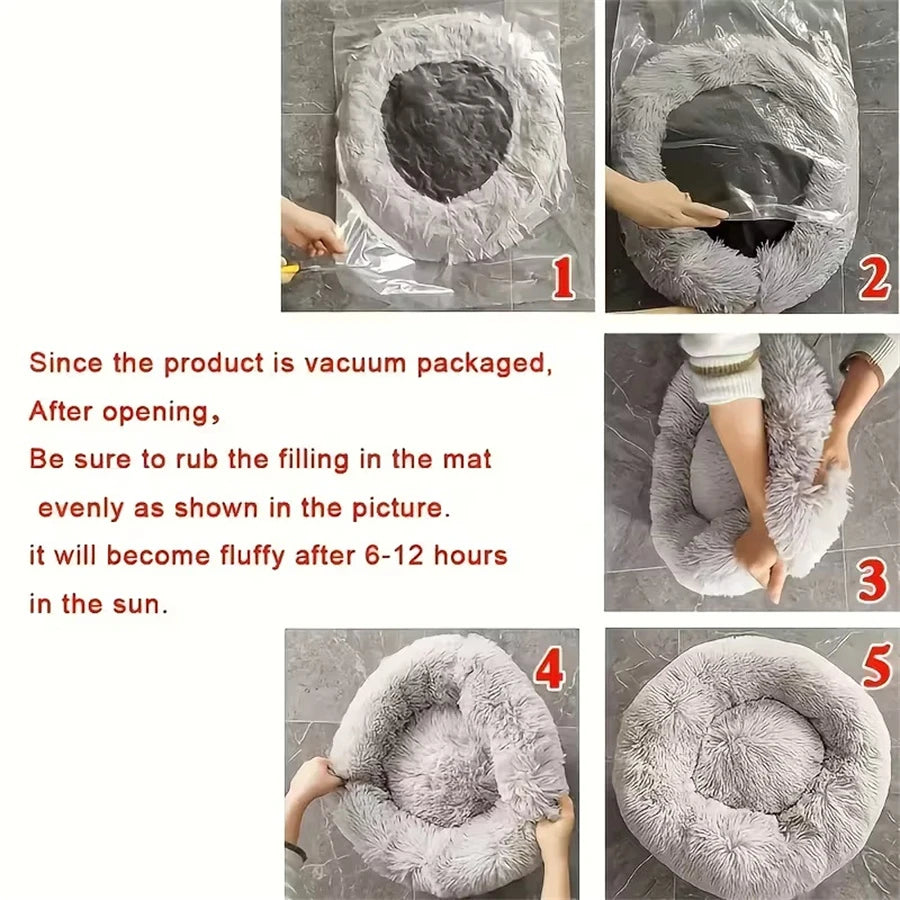 Calming Donut Pet Bed 