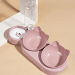 3-in-1 cat food and water bowl- 