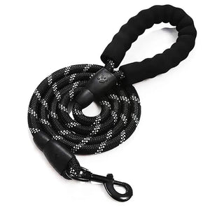 Reflective Dog Leash- Black