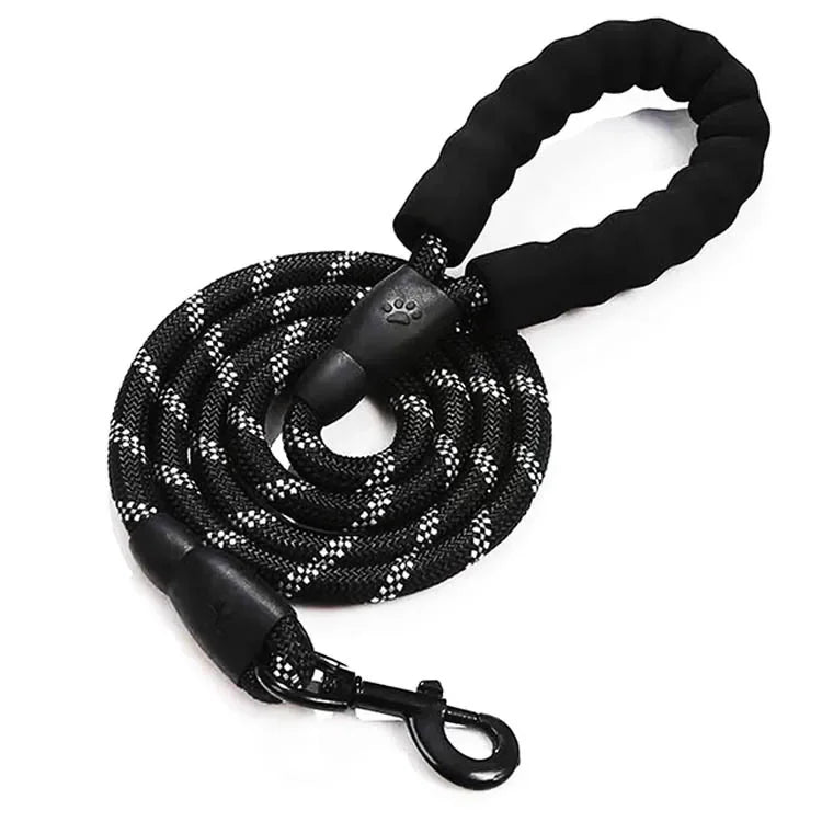 Reflective Dog Leash- Black