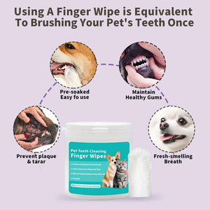 Pet Finger Tooth Wipes