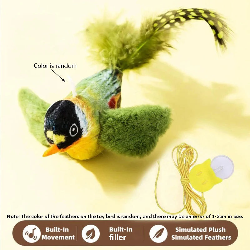 interactive bird sound cat toy