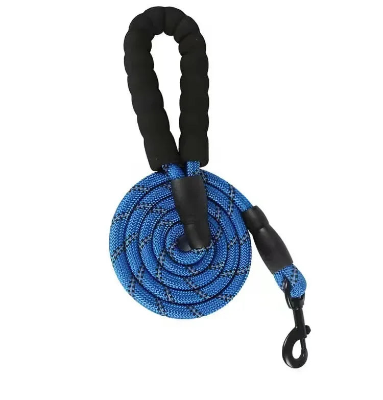 Reflective Dog Leash- Blue