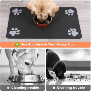 absorbent pet feeding mat- various variants