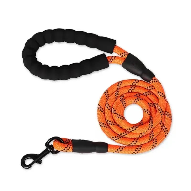 Reflective Dog Leash- Orange